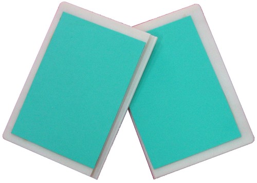 Paillasson résistant et antidérapant en Turquoise PVC/Polyester 150 x 90 cm en.CASA
