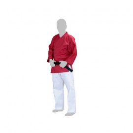 Tenue veste rouge pantalon blanc de Shidokan