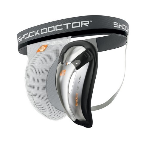 Shock Doctor 213 Support et coquille de protection avec coque blanche Large