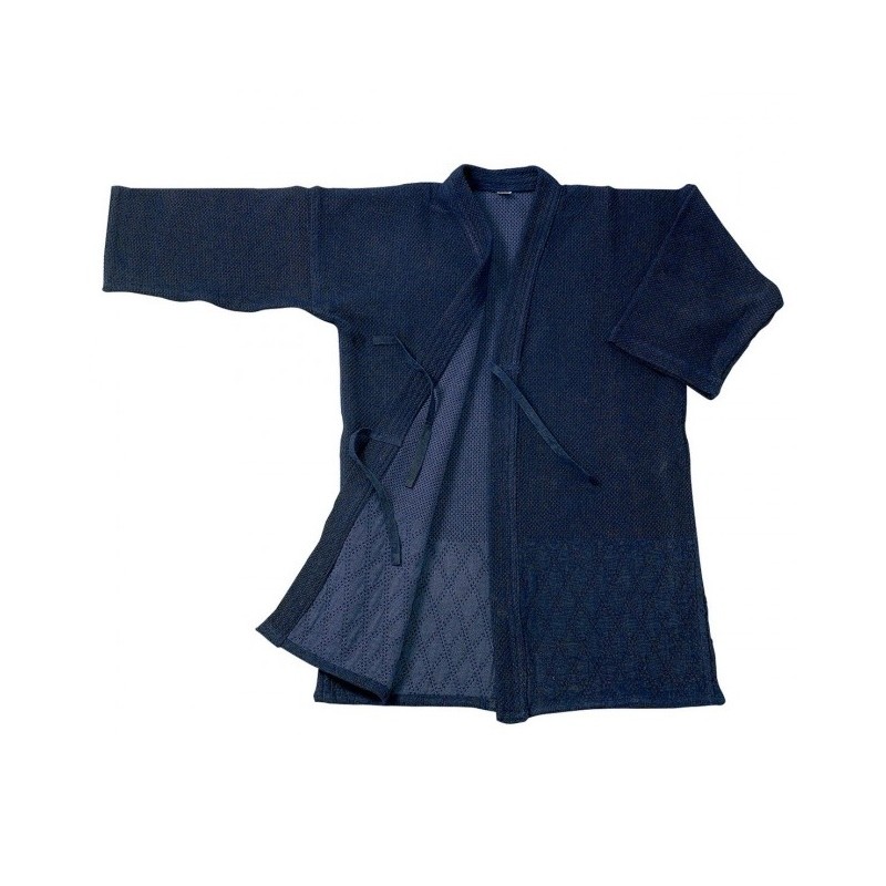 Veste indigo doublée seule pour aikido kendo