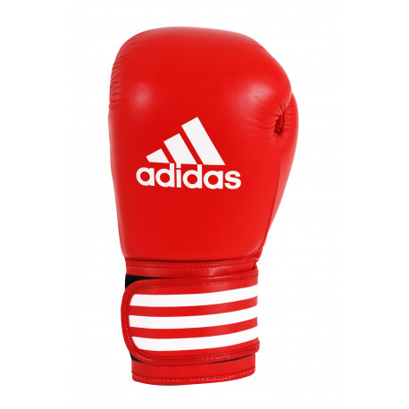 Gants de boxe pro cuir Adidas rouge interieur