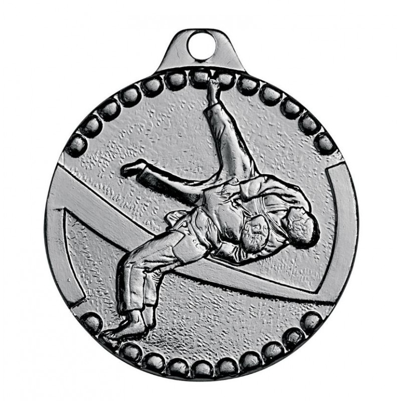 Médaille frappée judo argent économique