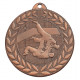 Médaille frappée judo bronze - 50 mm