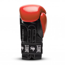 gants de boxe Ambassador LEONE rouge -interieur