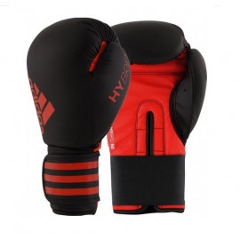 Gants de boxe Adidas Hybrid 50 noir et rouge