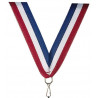Ruban pour médailles bleu-blanc-rouge fin 80x1cm